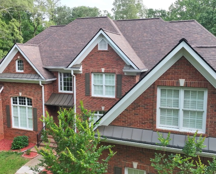 luxury house roof installation